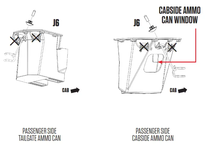 DECKED DR4 DODGE RAM 1500 Bed Length Storage System - CABSIDE AMMO