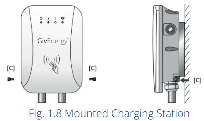 GivEnergy GivEV 7kW EV CHARGER - Mounted Charging Station