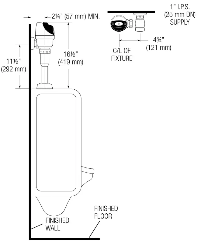 SLOAN-G2-8180-1.0-G2-Sensor-Flushometer-FIG-1