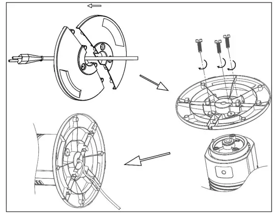 emerio TFN 123006 Tower Fan - turnplate