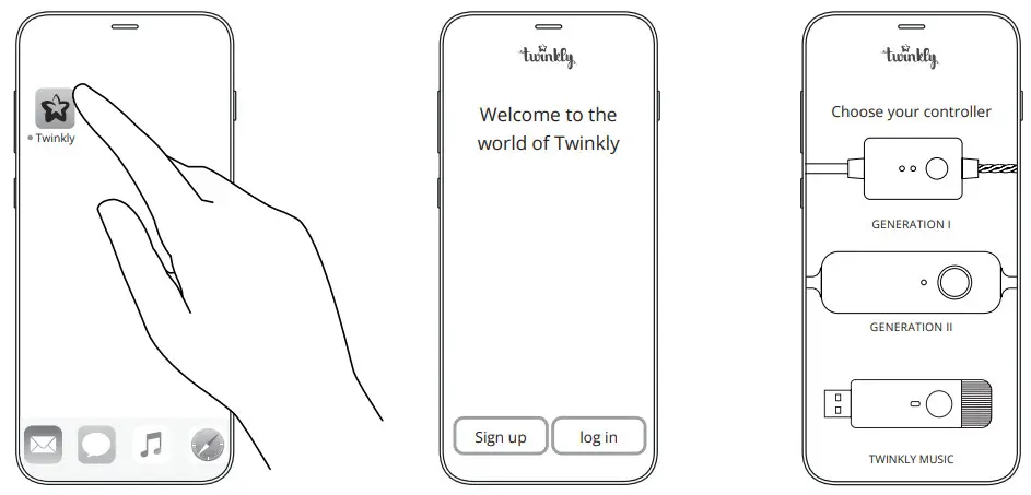 TWS600STP-GUS GENERATION II Smart Light String 600 LED RGB setup