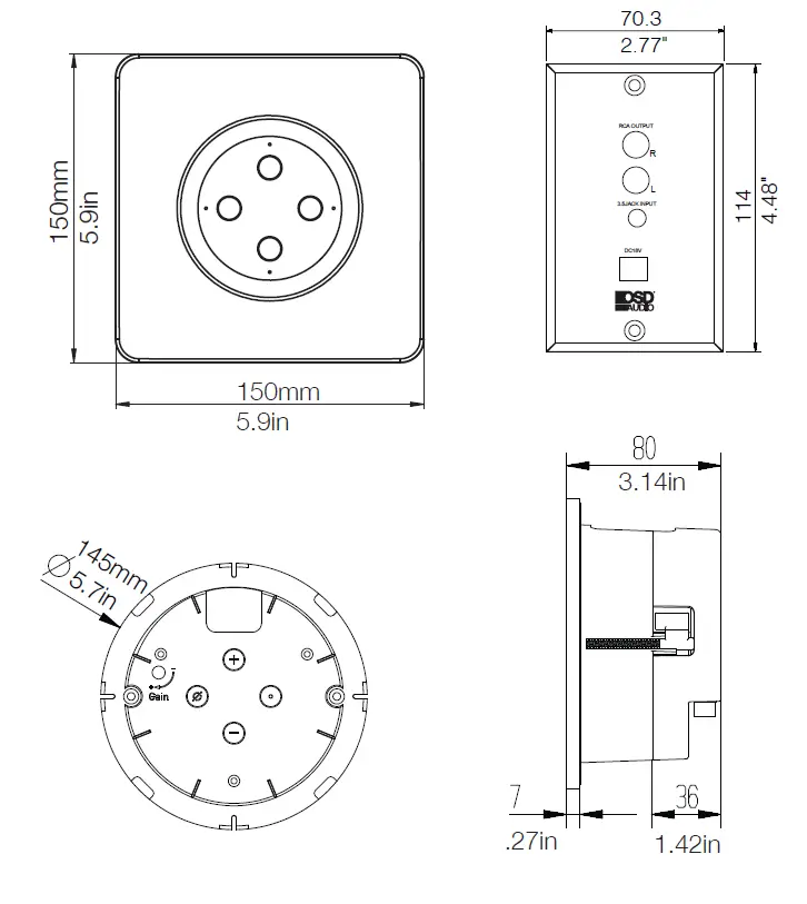 OSD-AUDIO-NERO-VOX-ECHO-DOT-3RD- GEN-In-Wall-Amplifier-FIG-1