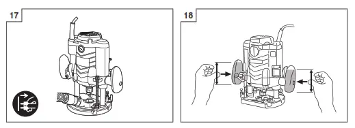 HiKOKI M12VE HP Variable Speed Plunge Router - 3