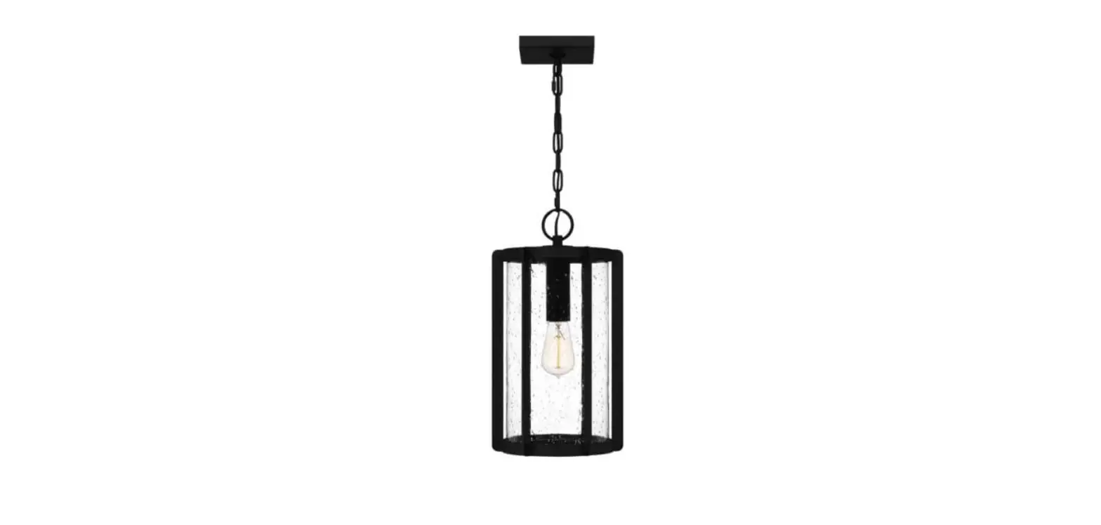 Quoizel Haz1509ek Hazel 1-light Earth Black Outdoor Pendant Light Installation Guide