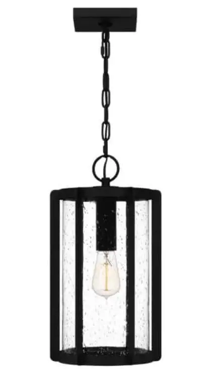 QUOIZEL-HAZ1509EK-Haze-Light-Earth-Black-Outdoor-Pendant-Light