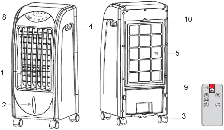 ADLER AD 7915 Portable Air Cooler A