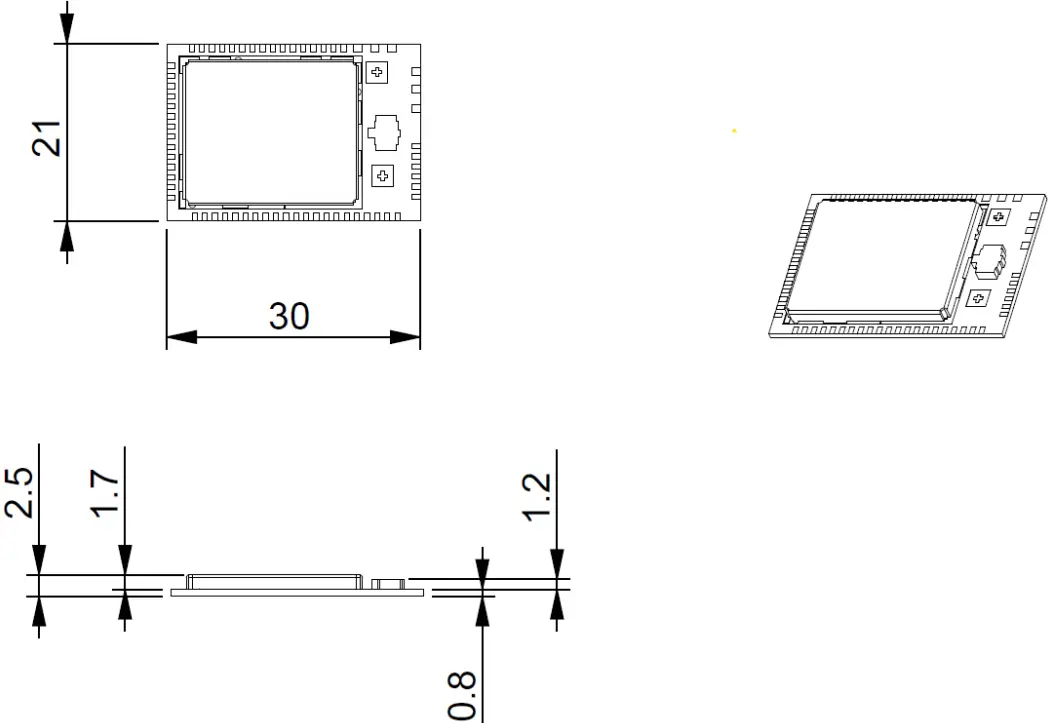ASUS MPRFMODULE1 2.4G Proprietary BLE Module - Fig 1