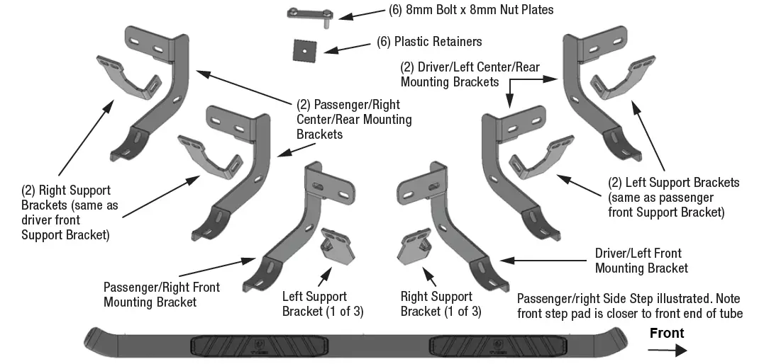 TYGER TG-SS2D35318 3.5 Inch Side Steps Compatible FIG (1)