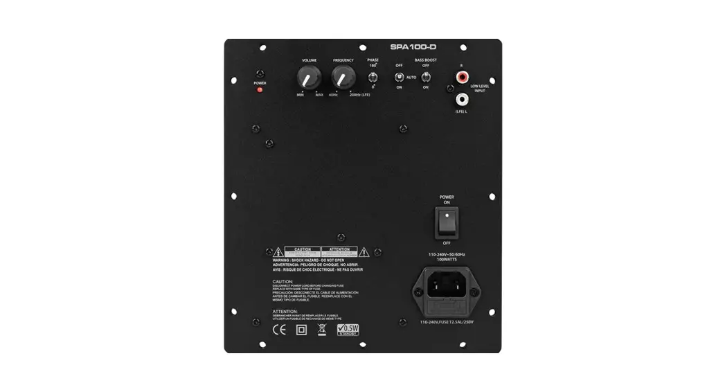 Dayton Audio Spa100-d 100 Watt Class-d Subwoofer Plate Amplifier User Manual Dayton Audio Spa100-d 100 Watt Class-d Subwoofer Plate Amplifier User Manual
