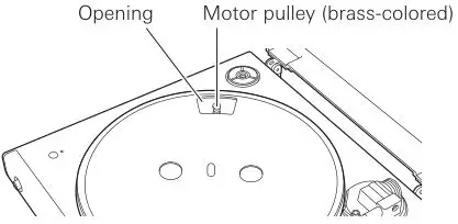Automatic Wireless Turntable AT-LP60XBT - Attach the platter