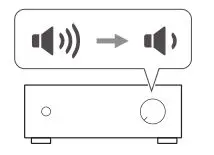 Automatic Wireless Turntable AT-LP60XBT - Lower the volume of the amplifier