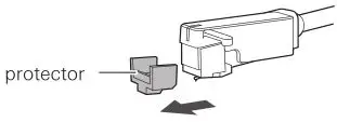 Automatic Wireless Turntable AT-LP60XBT - Remove the cartridge’s protector