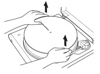 Automatic Wireless Turntable AT-LP60XBT - Remove the felt mat