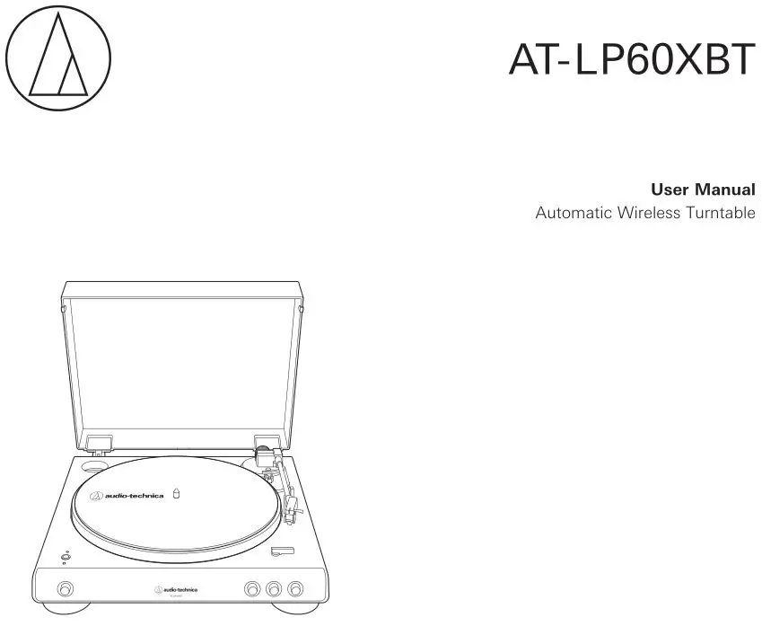 Automatic Wireless Turntable AT-LP60XBT User Manual
