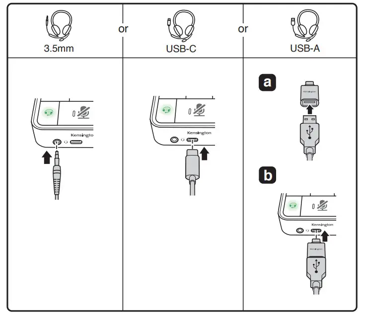 Kensington K83300WW Universal 3-in-1 Pro Audio Headset Switch - Figure 4