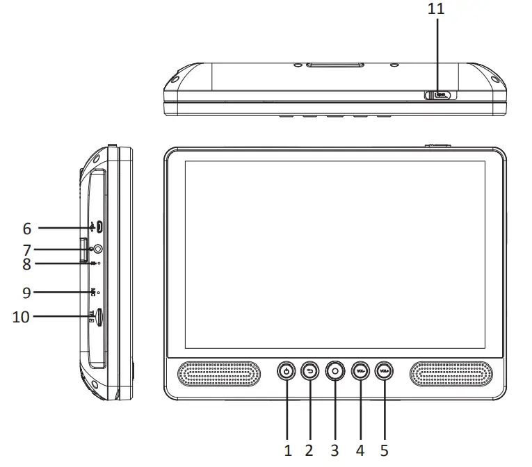 Lenco TDV1001BK Portable DVD Player Tablet with 10 Inch Touchscreen fig 11