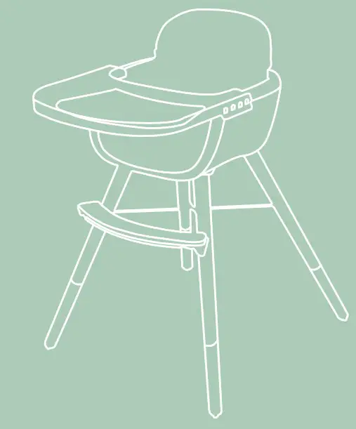 beeloom Throne 4 in 1 Convertible High Chair - Cover