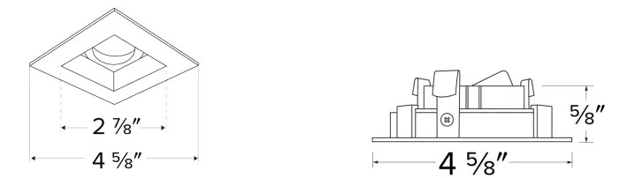 ELCO-Lighting-ELK4714W-4-Inch-Unique-Square-Reflector-for-Koto-Module-fig-1