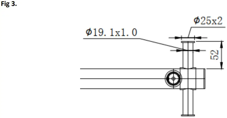 COLDBUSTER HTW 1RVR Single Rail Vertical Heated Towel Warmer Round Bar - Figure 4