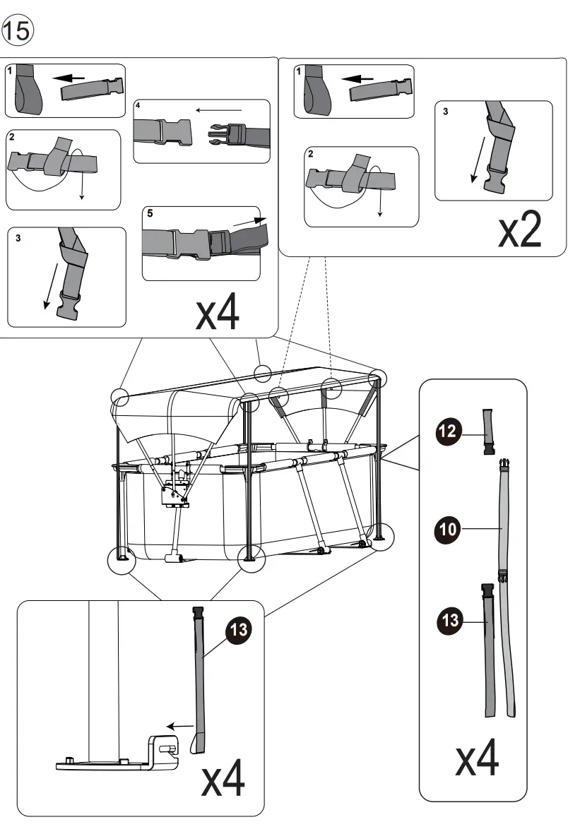 avenli 29P414DE 16 HP Above Ground Pool Filter Pump - Fig21
