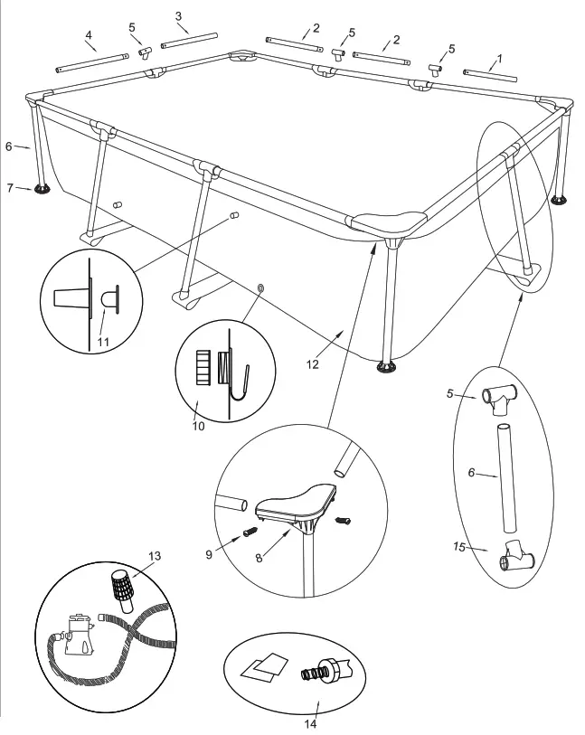 avenli 29P414DE 16 HP Above Ground Pool Filter Pump - Fig4