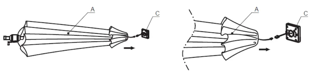 GAINSBOROUGH H320 Solar Light Up Parasol - Assembly
