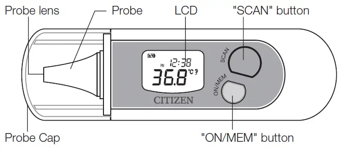 Citizen Ref Ct830 Ear Thermometer Instruction Manual