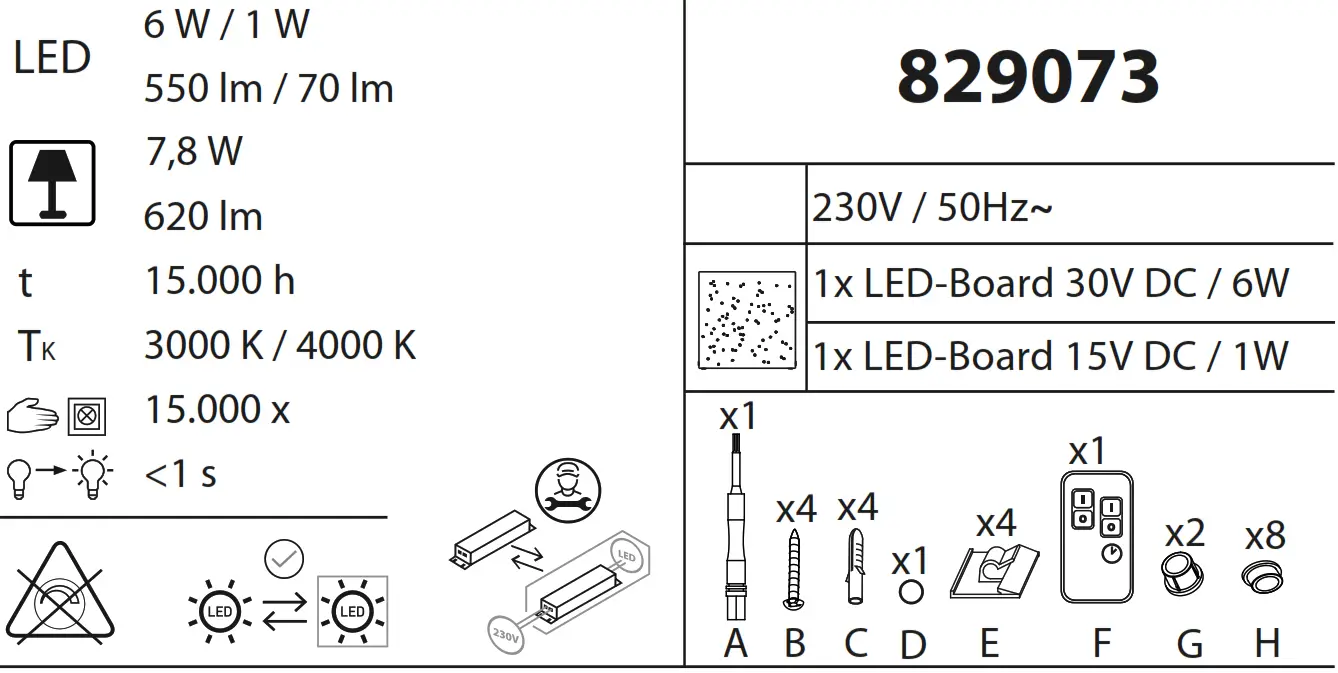 Paul Neuhaus 6611 Universe LED Ceiling Light - Figure 1