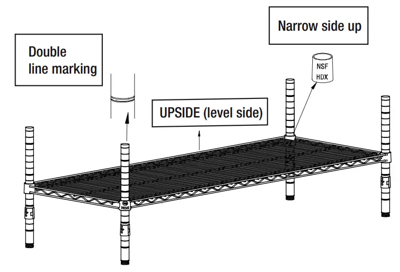 HDX HD184872-DDCPS Dual Duty 5 Shelf Storage Unit - Figure 10