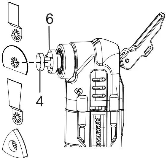 greenworks MTG305 Multi Tool - FIGURE 4