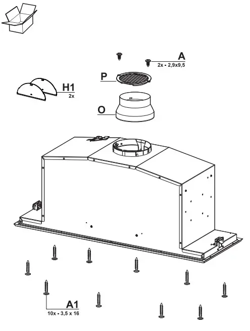 Electrolux Integrated Rangehood - 1