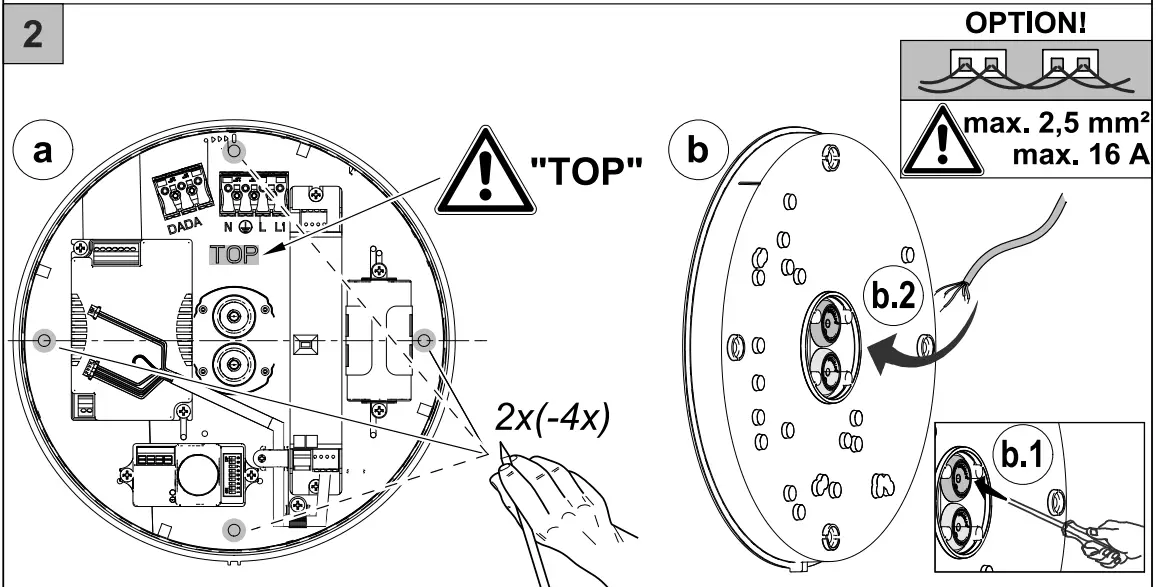 CLOSE OPENINGS from the back