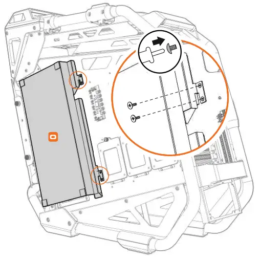 COUGAR CRATUS Mid Tower Case - MANAGEMENT COVER