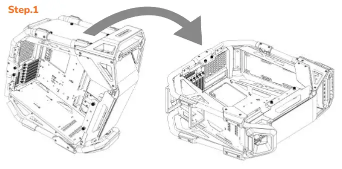 COUGAR CRATUS Mid Tower Case - Step.1.