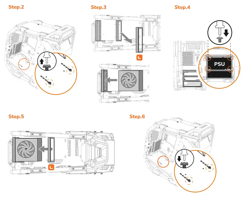 COUGAR CRATUS Mid Tower Case - Step.2