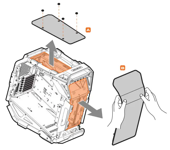 COUGAR CRATUS Mid Tower Case - TOP PANEL