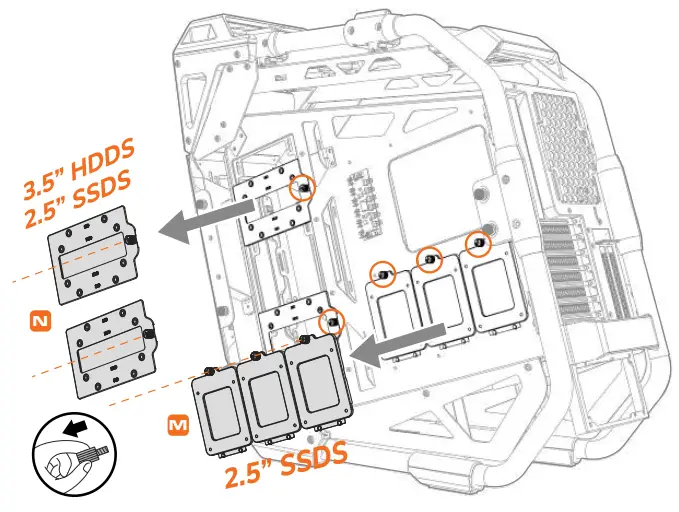 COUGAR CRATUS Mid Tower Case - cable management