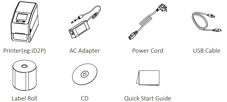 iDPRT iD2P Barcode Label Printer - fig 1