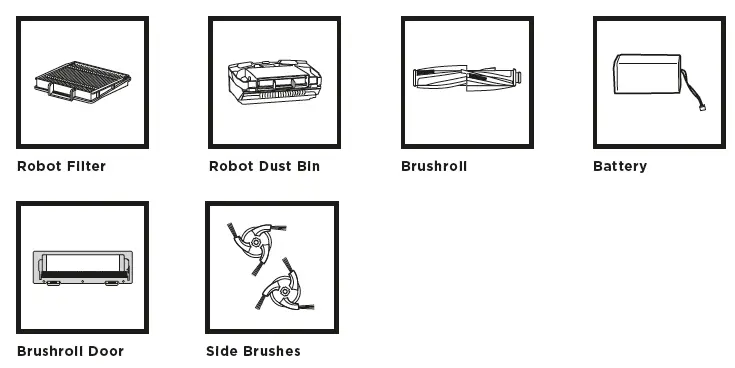 REPLACEMENT PARTS: ROBOT