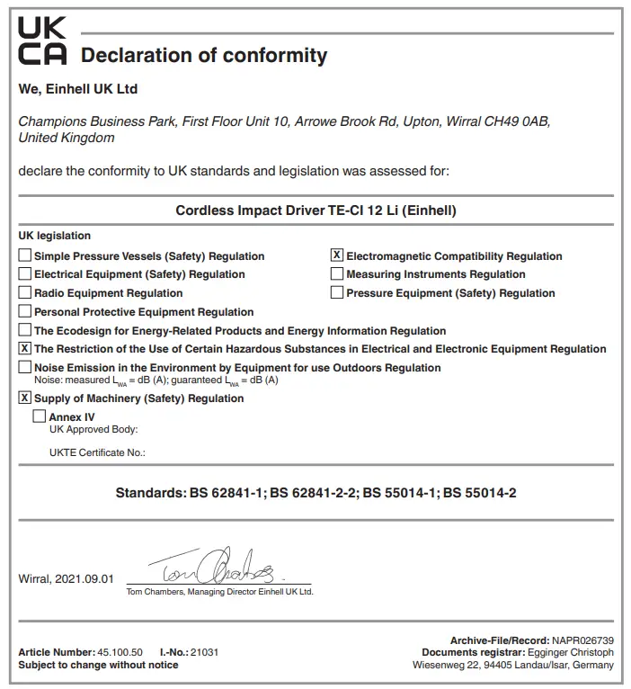 Einhell-TE-CI-12-Li-Cordless-Hammer-Screwdriver-fig-7