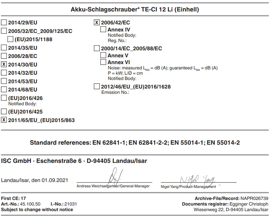 Einhell-TE-CI-12-Li-Cordless-Hammer-Screwdriver-fig-8