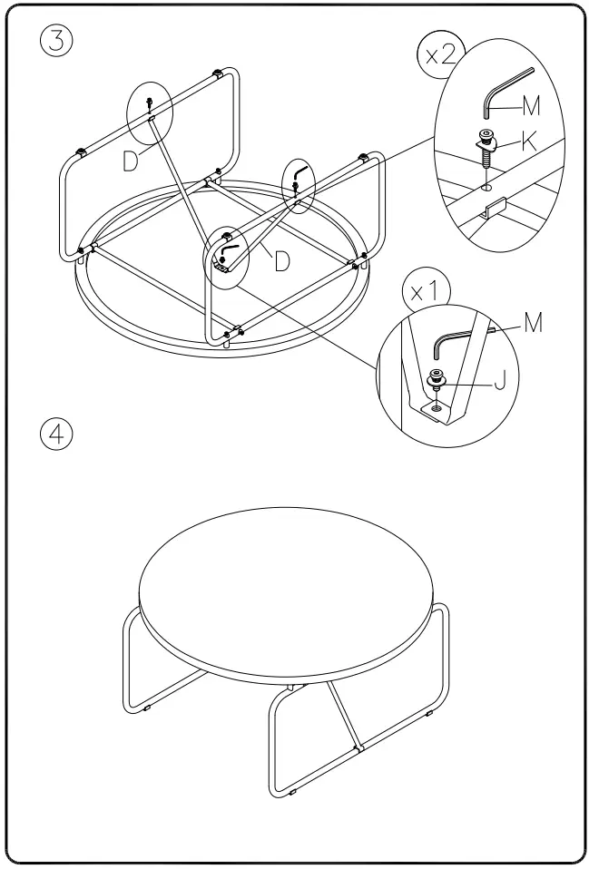 ASHLEY T006-13 Occasional Table Set fig 3