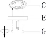 ZEVNI A04586 Chasel 23 Inch Wide Gold 04