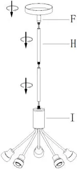 ZEVNI A04586 Chasel 23 Inch Wide Gold 06