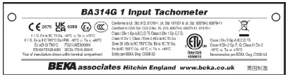 BEKA-BA314G-Tachometers-Intrinsically-Safe-fig-1