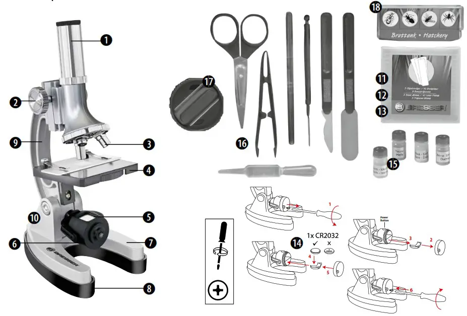 BRESSER 8851200 JUNIOR Biotar 300x 1200x Set Microscope - Product Overview