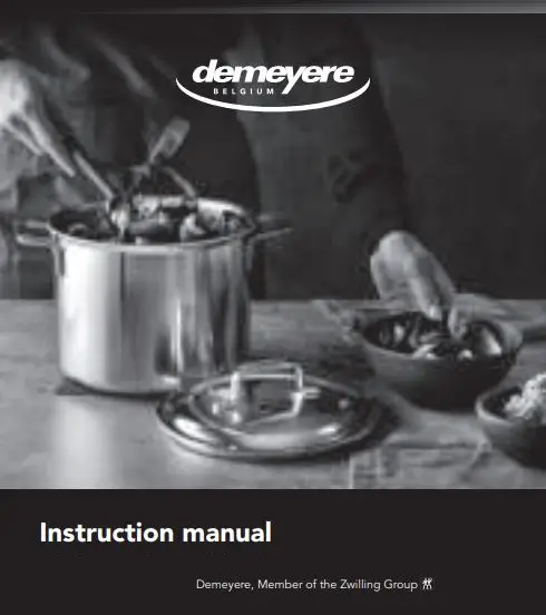 demeyere Alu Comfort 3 Frying Pan Instruction Manual