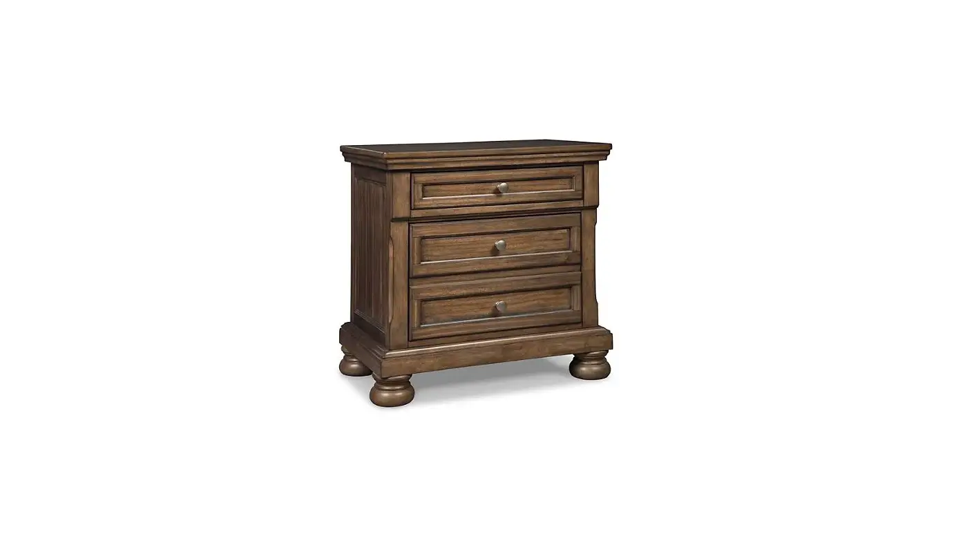 Ashley B719-92 Flynnter 3 Drawer Nightstand User Manual