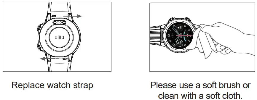 VF RWATCH3 V fitness Smart Fitness Watch - Care Instructions