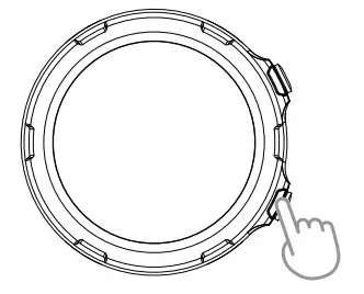 VF RWATCH3 V fitness Smart Fitness Watch - DOWN button